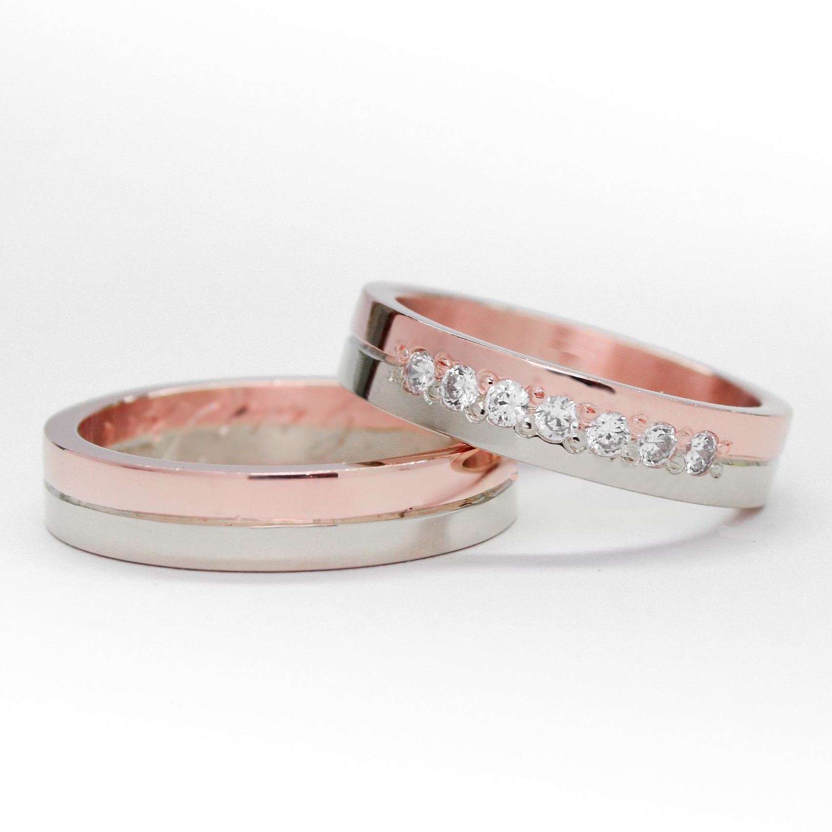 Alianzas de casamiento My Queen Rose Oro 18K Alianzas y anillos