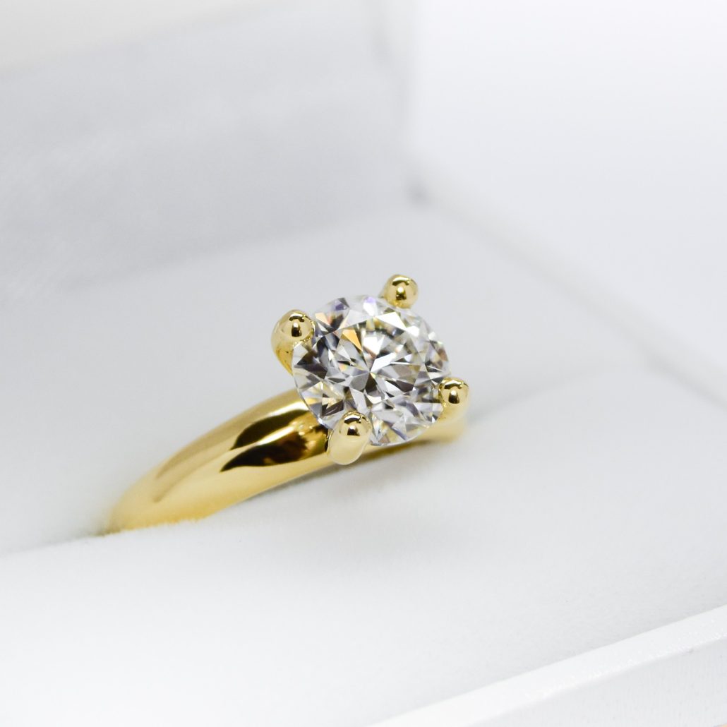 Anillo de compromiso Princess Gold Oro 18K Alianzas y anillos