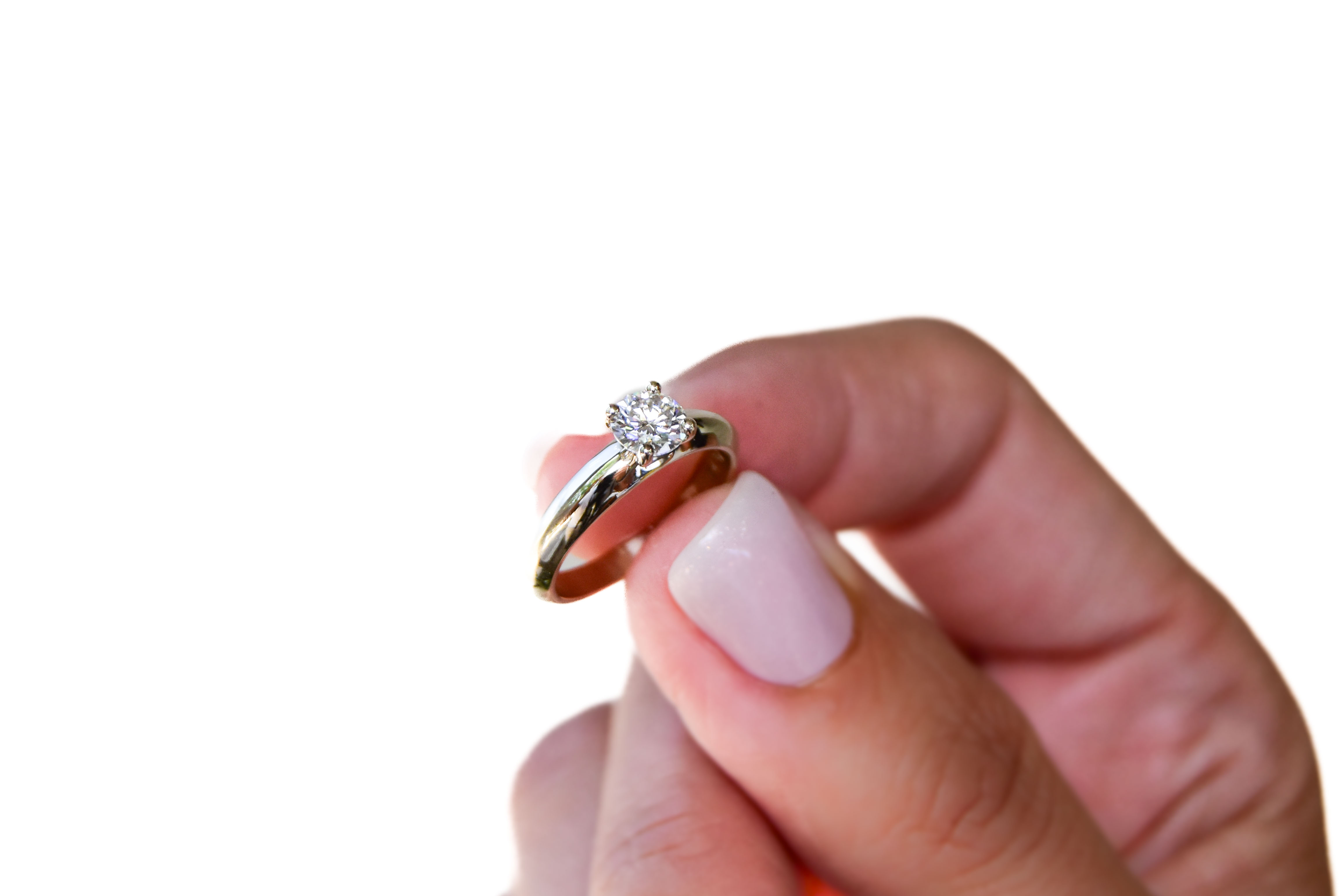 Anillo de compromiso Princess Gold Oro 18K Alianzas y anillos